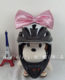 Children's balance car sliding adult motorcycle electric car ski helmet decoration headwear sequined big bow