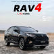 JKM Toyota RAV4 Rongfang alloy car model sound and light steering shock absorber children's toy car gift ornaments