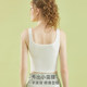 Women's summer vest wear suspender inner wear with chest pad black and white beautiful back vest bra sleeveless base top