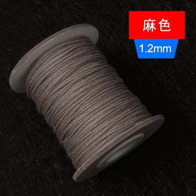 Large roll solid color hand-rubbing cotton thread tassel rope cultural beaded rope star moon king phoenix eye fragrance seeds without elastic line