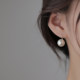 999 sterling silver Shijia pearl earrings for women light luxury high-end 2025 new hot earrings temperament earrings