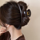 French high-end super large curved acrylic hairpin for women basic versatile hair clip ins wind shark clip
