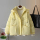 Short 2024 new winter down cotton coat Korean style loose thickened bread coat small man cotton coat