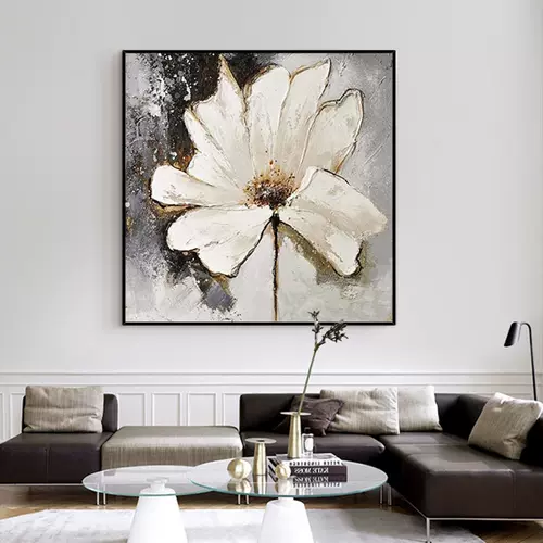 白莲花装饰画 新人首单立减十元 22年2月 淘宝海外