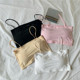Ice Silk Camisole Women's Summer Thin Solid Color Seamless Student Tube Top Anti-Exposed With Breast Pad Beautiful Back Short