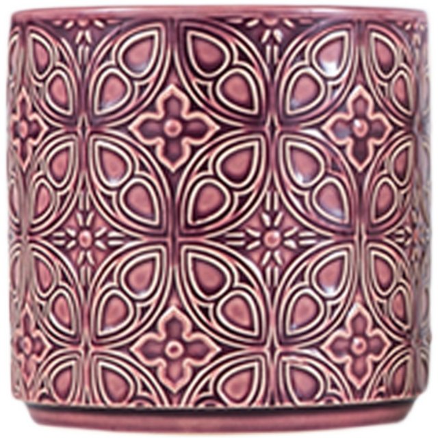 Nordic ceramic relief flower ice crack glaze Phalaenopsis flower pot retro home soft decoration light luxury art breathable simplicity