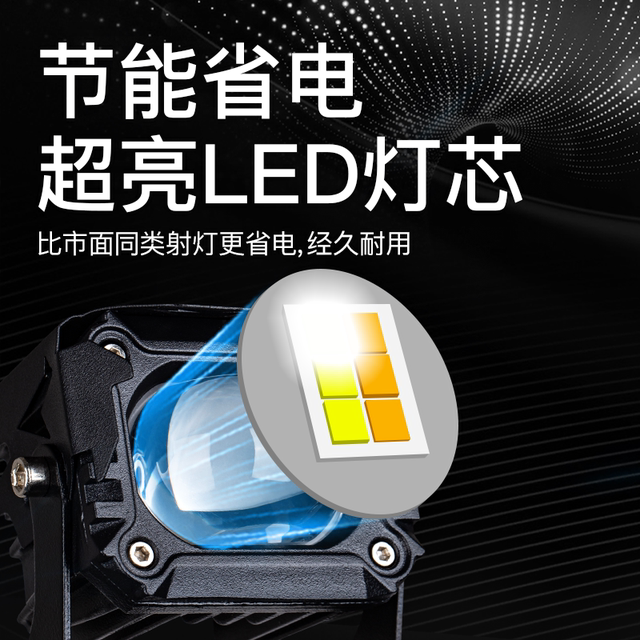Electric car lights, super bright LED headlights, motorcycle spotlights, bright lights, external lens paving lights, modified auxiliary lights