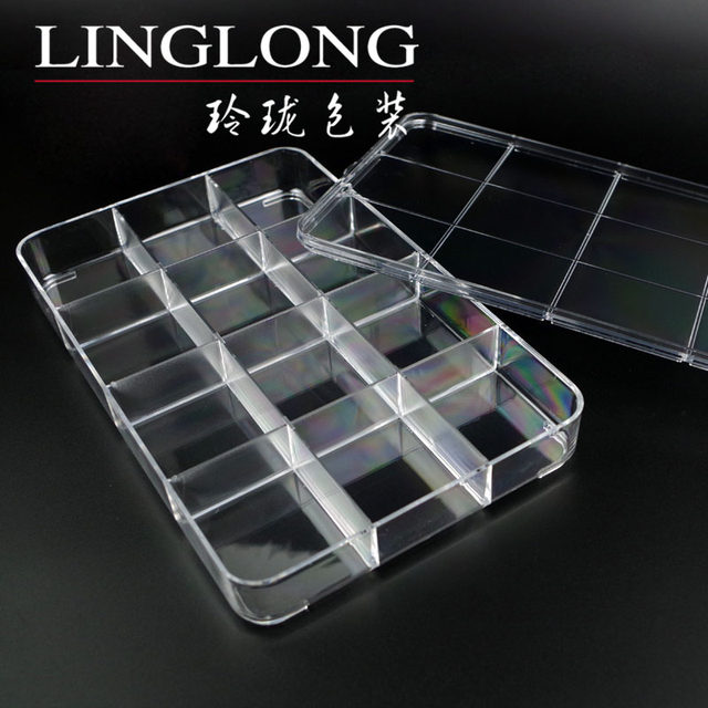 High transparent acrylic 6 grids 12 grids 16 grids 18 grids jewelry Buddhist bead display box Sanzhu cultural relics storage box