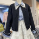 Lace lace lapel jacket for women European products authentic 2025 spring new design niche trendy brand jacket top