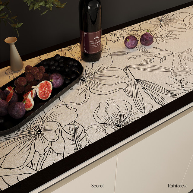 Light luxury and high-end TV cabinet, sideboard, table mat, countertop protective mat, shoe cabinet, wine cabinet, anti-dirty tablecloth, entrance mat