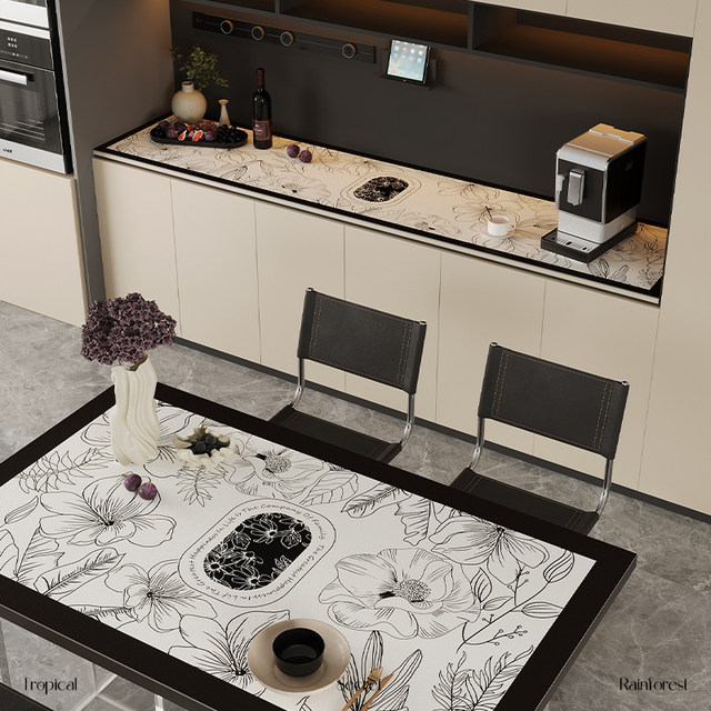 Light luxury and high-end TV cabinet, sideboard, table mat, countertop protective mat, shoe cabinet, wine cabinet, anti-dirty tablecloth, entrance mat