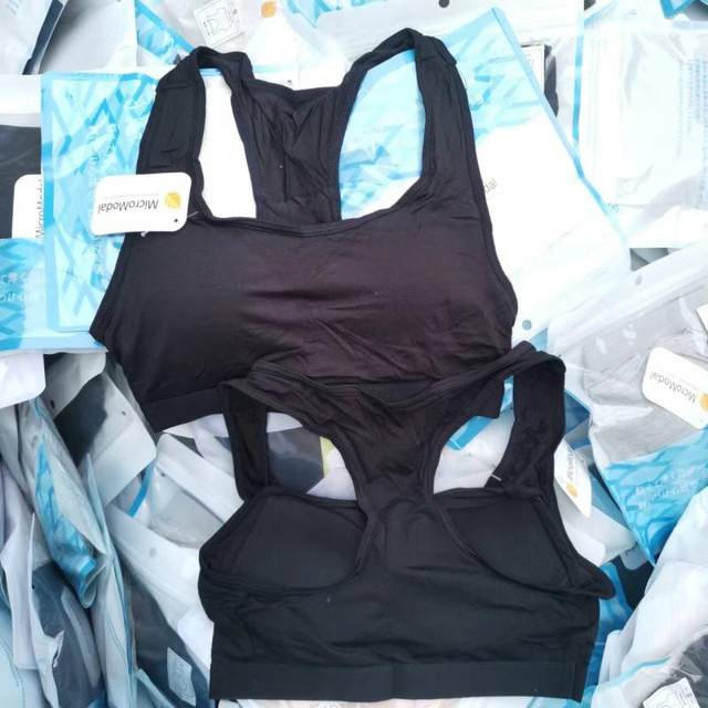 Really good clearance women's underwear for girls without rims pure cotton Momudal summer vest suspender bra