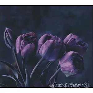 十字绣新款紫色花 新人首单立减十元 22年5月 淘宝海外