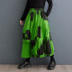 
Discount Spring new style literary loose slim tie-dye printing irregular personality fashionable versatile skirt foreign trade