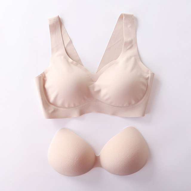 Only M women's M bra without steel ring bra double cup shoulder straps gathered sports tower buckle large size bra