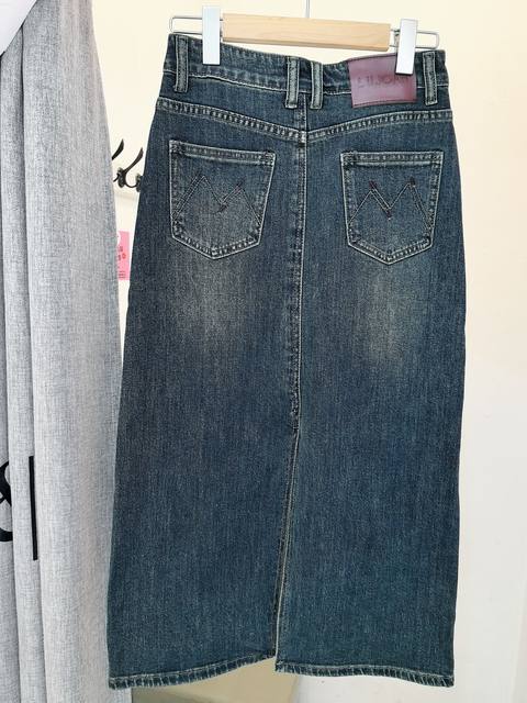 
Be good and perfect 2025 spring and autumn new fashionable and versatile high-waisted slim denim skirt women's A-line skirt