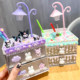 Cartoon Cream Glue Desktop Storage Box Girls Dormitory Organizing and Storage Table Lamp Ornaments Jewelry Box Handmade Material Pack
