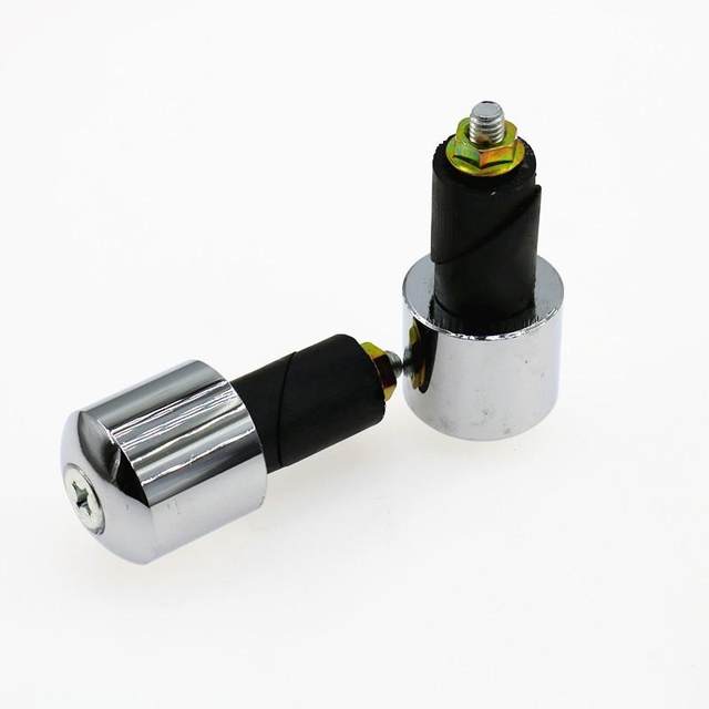 Motorcycle riders modified the solid iron plug into a universal faucet anti-fall blocking throttle handlebar balance plug