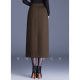 High waist straight skirt for women in spring and autumn high-end style commuting mid-skirt to look slim and slit hip-packing skirt