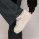 Ran Yan 2025 autumn and winter new thick-soled retro round-toe sneakers for women with velvet, versatile and comfortable sports and casual shoes