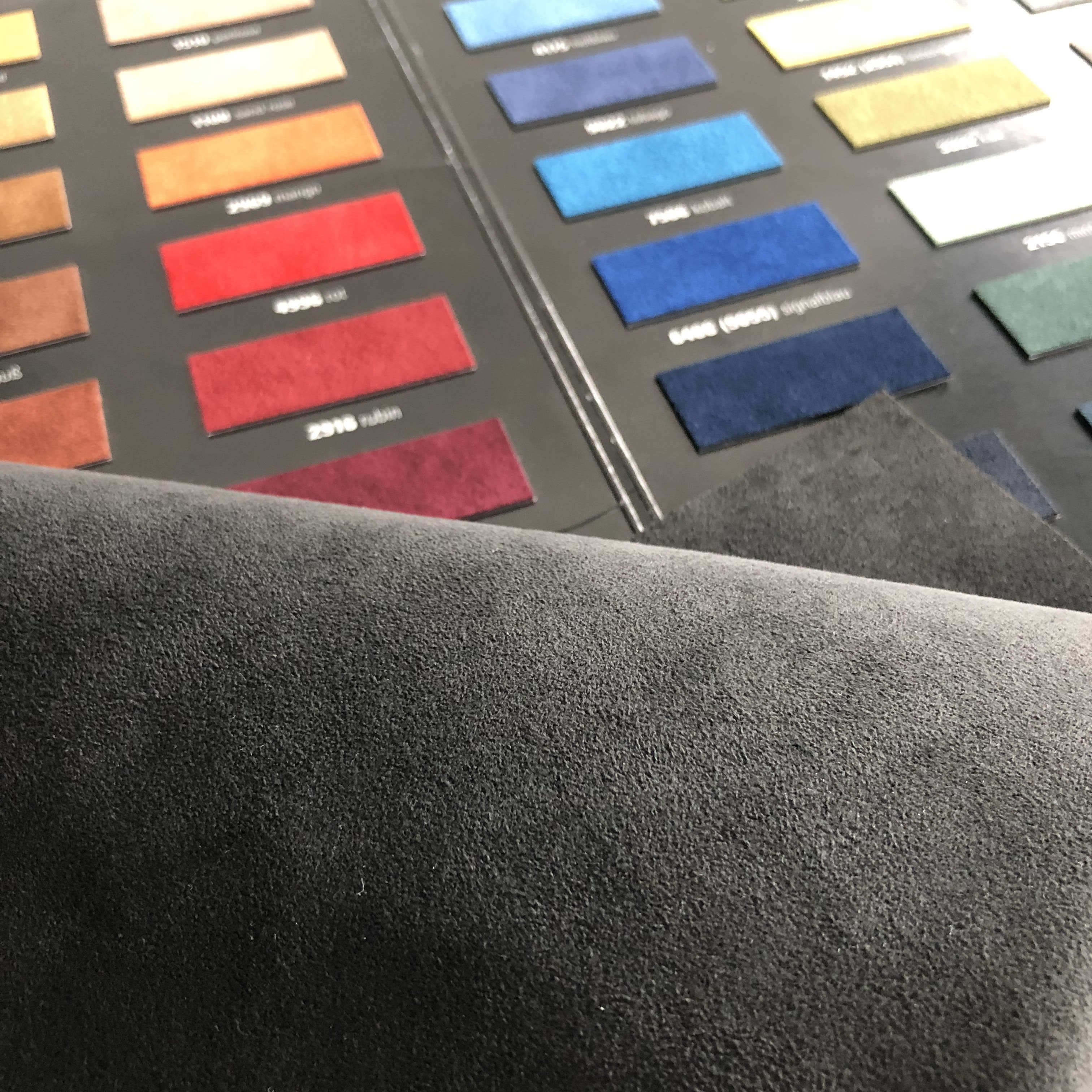 alcantara面料翻毛皮意大利原装进口麂皮绒汽车内饰顶棚翻新改装