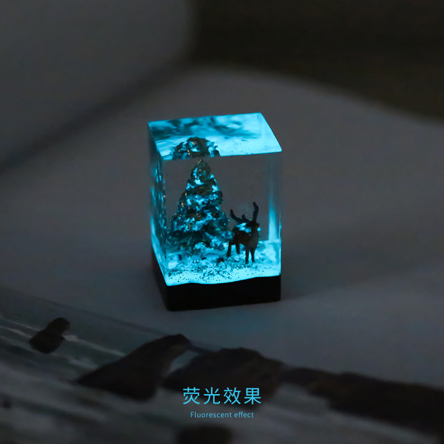 Square New Year Plum Blossom Deer Printing Couples Ins Wind -Chuen Niche Design bedroom Desktop Birthday Gift
