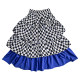 pinkwink Xiaoxingye summer original contrasting color plaid blue skirt cake skirt sweet long skirt skirt skirt