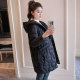 2024 new Korean cotton jacket niche hooded jacket winter clothes winter diamond cotton jacket thin mid-length cotton jacket for women