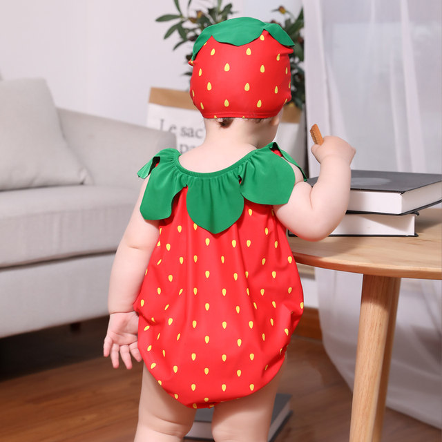 Children's swimsuit girls conjoined baby baby split swimwear girl bikini princess skirt hot spring swimsuit
