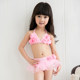 Xinpin baby lace split bikini swimsuit children's hot spring swimsuit with swimming hats cute swimsuit
