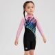 ARENA Ares 2023 new children's long -sleeved conjoined sunscreen swimsuit cartoon boy girl swimsuit
