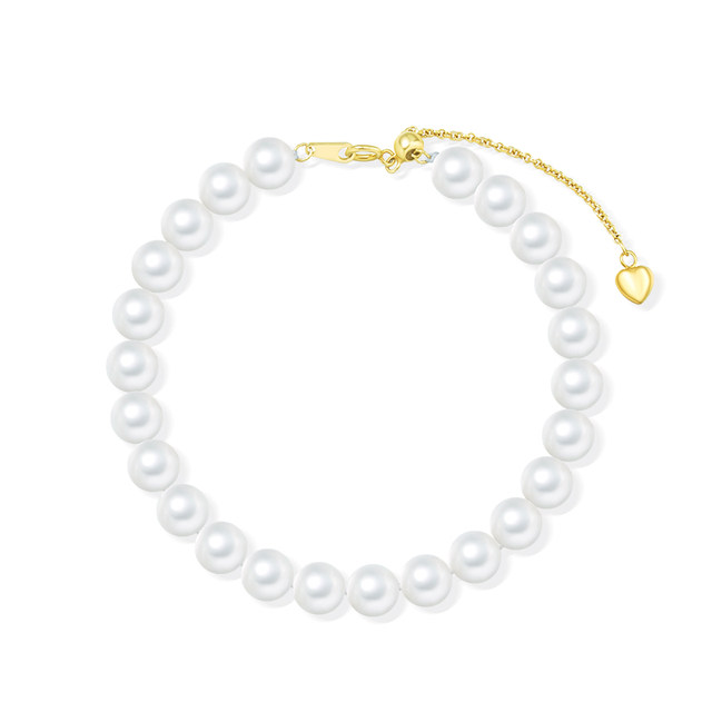 Old Temple Pearl 6-7mm freshwater pearls, silver 925 bracelets, simple, fashionable and exquisite