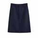 2024 new spring and autumn large size A-line skirt mid-skirt high-waisted professional one-step skirt slim and versatile over-knee skirt