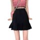Large size retro skirt for women, new hot girls in spring and autumn style, high waist versatile A-line skirt, slim pleated skirt, hip-covered short skirt