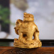 Bulze woodcarvan elephant Chinese wood carving home jewelry living room porch office decoration gift delivery decoration
