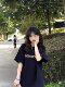 Pure cotton hidden blue letters short-sleeved T-shirt for women 2025 new summer loose design niche trendy top