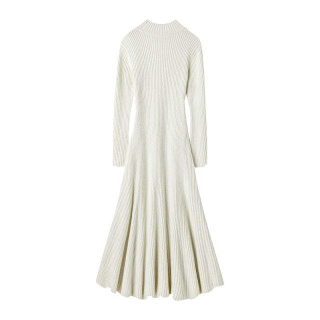 The queen of elegance! Women's heavyweight cashmere sweater, long skirt, knitted cashmere dress, thickened for winter