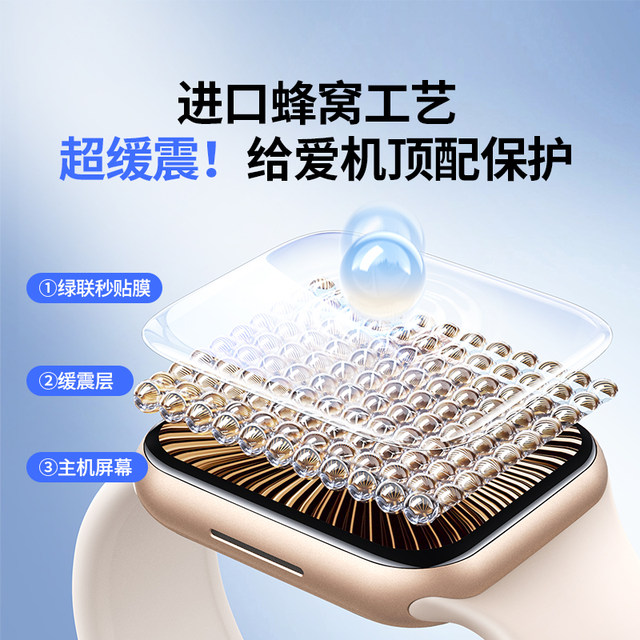 Green Link is suitable for iwatch S11 protective film SE3 Apple Watch Film applewatch S10 film S9 film serieS8 hydrocoagulation S7 film ultra3/2/1 film s6 tempered film full packaging