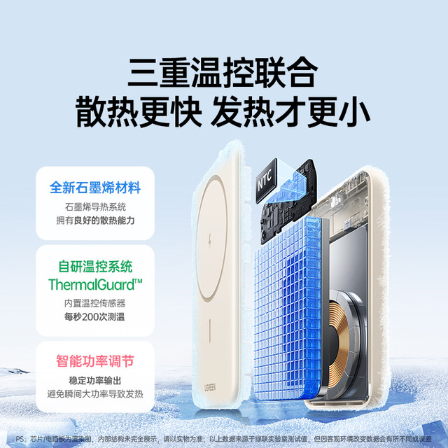 GreenLian 2025 new magnetic wireless power bank 17 suitable for Apple's dedicated fast charging 16 portable mobile power label authentic official flagship store