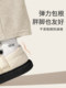 Cute coal ball cotton slippers ladies bag and autumn and winter new room home wearing non -slip thick bottom couple confinement shoes