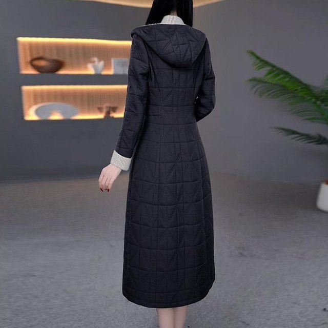 High-end thermal storage cotton thickened warm dress coat two-piece suit 2025 winter new fashion cotton jacket