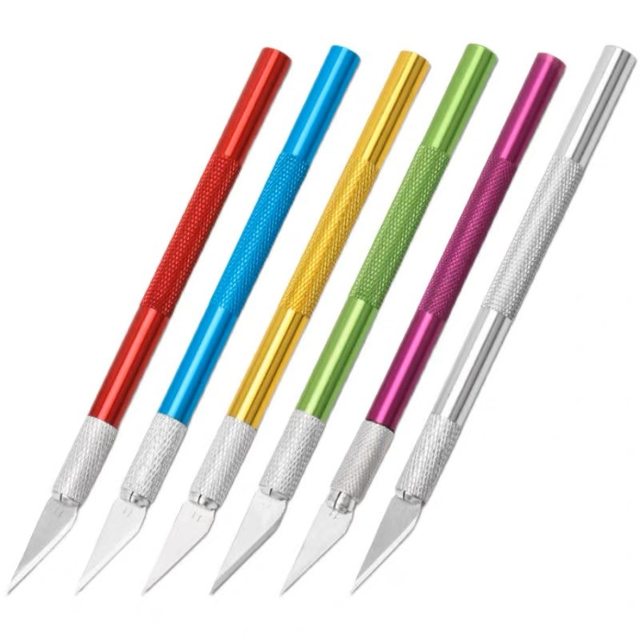 Metal engraving knife student handmade paper-cut art blade pen knife film mobile phone engraving blade repair glue removal shovel