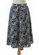 
Summer print Vintage vintage retro lonely literary style mid-skirt skirt abstract flower color blocks
