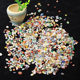 Ruhong Natural Crystal Gravel Jade Chopin Colorful Agate Gravel Stone Ornament Fish Tank Decoration Small Grain Jade