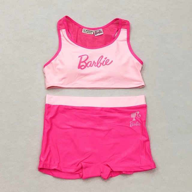 666 Foreign Order New Fashion Girls Bikini Vest Boxer Swimming Briefs Children's Split Swimsuit Suit