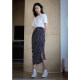 Cool Acetic Acid Polka Dot Print Medium-length Slit High-waisted Slim Hip Skirt Half Body 23246