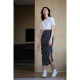 Cool Acetic Acid Polka Dot Print Medium-length Slit High-waisted Slim Hip Skirt Half Body 23246