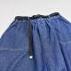 Daily single large pocket mid-length denim skirt for women in spring and summer new style over knee A-shaped slim high waist pure cotton
