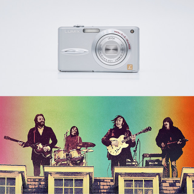 Panasonic/Panasonic Leica lens retro CCD camera with built-in filter, portable telephoto, can shoot the moon