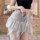 Face sister without collapse slightly split slim skirt in summer new sexy irregular skirts
